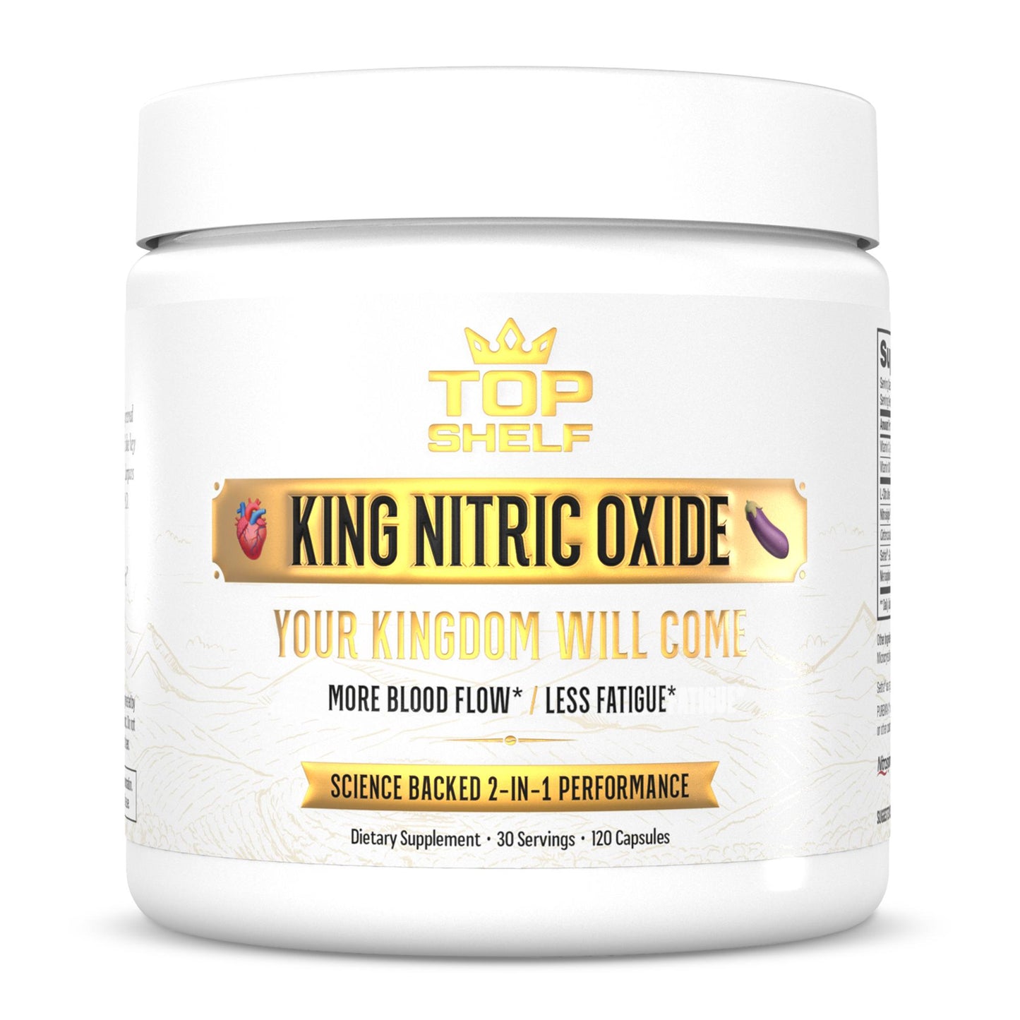 King Nitric Oxide | 7-In-1 Nitric Oxide Supplement with Cistanche | 120 Capsules